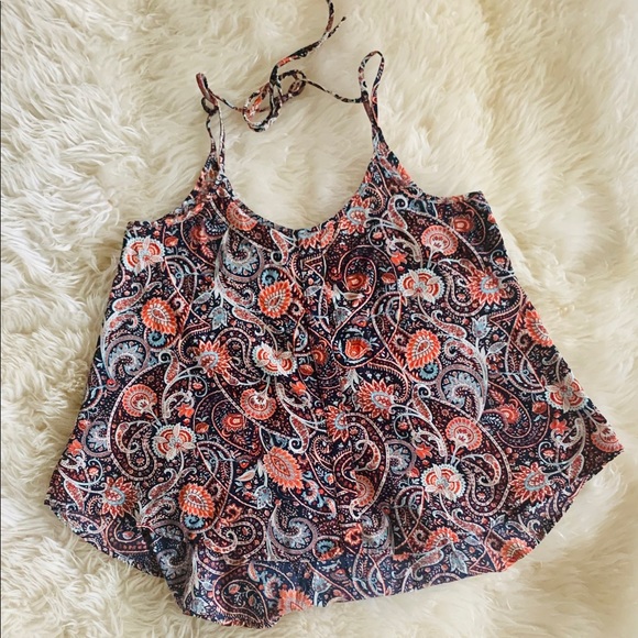 Altar’d State Tie Back Sleeveless Boho Top - Picture 1 of 3